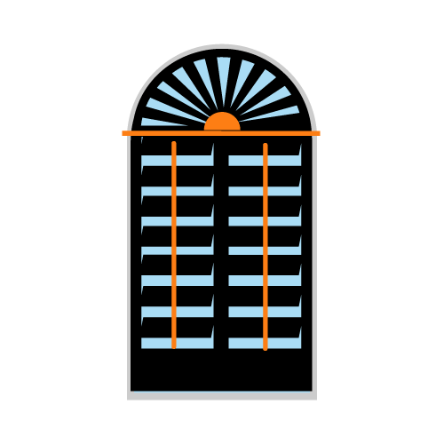 Zonnestraal top (met verdeelstrip) vormen